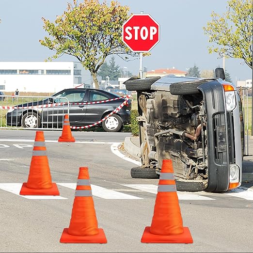 18 Inch Collapsible Traffic Safety Cones - Image 8