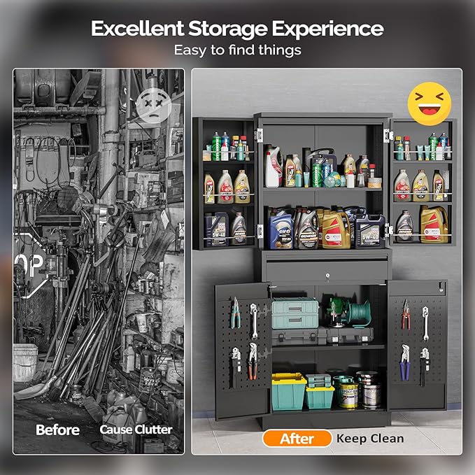 VINGLI Metal Storage Cabinet - Image 9