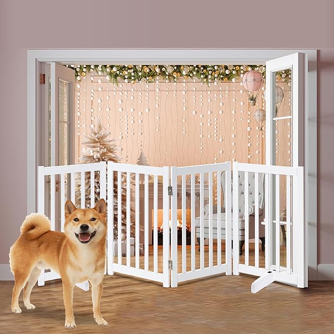 LZRS Freestanding Extra Wide Dog Gate 30 inch Tall - Image 6