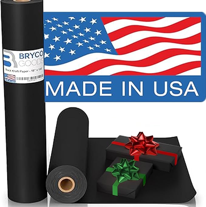 Bryco Goods Black Kraft Paper Roll by BrycoGoods