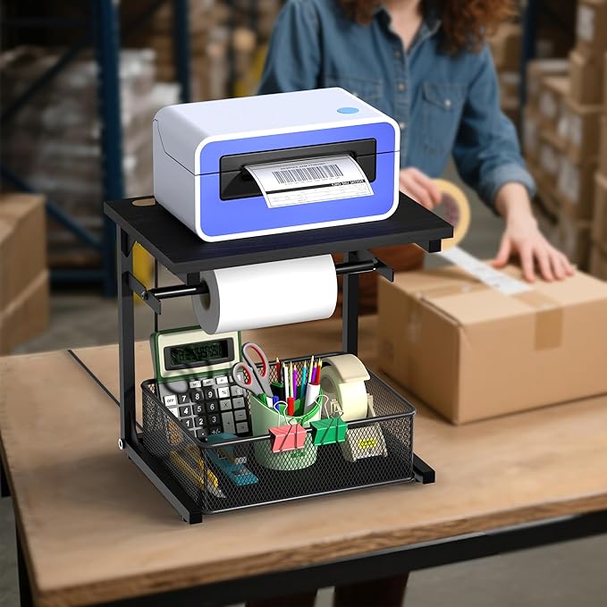 Label Holder for Rolls and Fan-Fold Labels, Shipping Thermal Label Holder - Image 2
