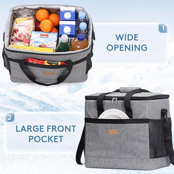 Lifewit Cooler Bag 30/50/60 Cans Collapsible and Insulated Large Lunch Bag - Image 5