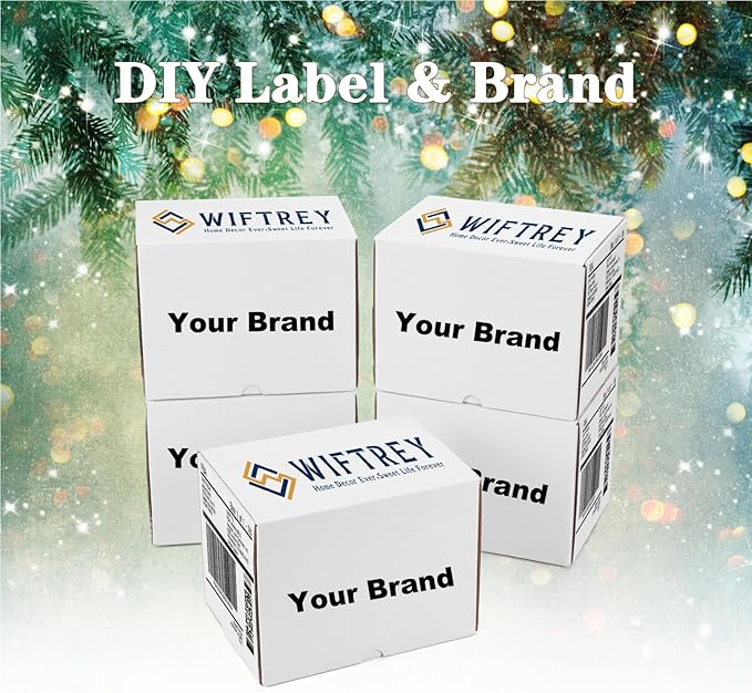 WIFTREY 8x6x6 inches Shipping Boxes set of 20 White Corrugated Cardboard Box - Image 8