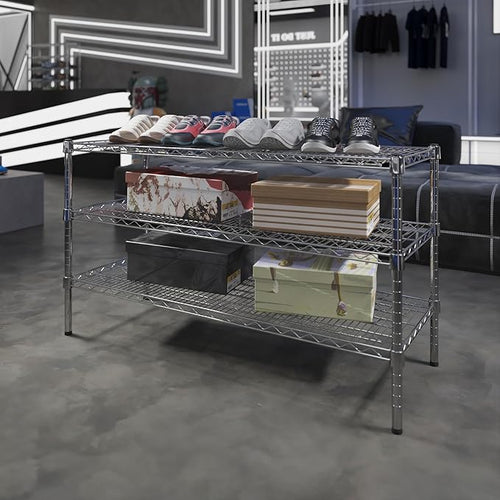 18" Deep x 48" Wide x 27" Height Wire Shelving Kit | 3-Tier | NSF Commercial - Image 2