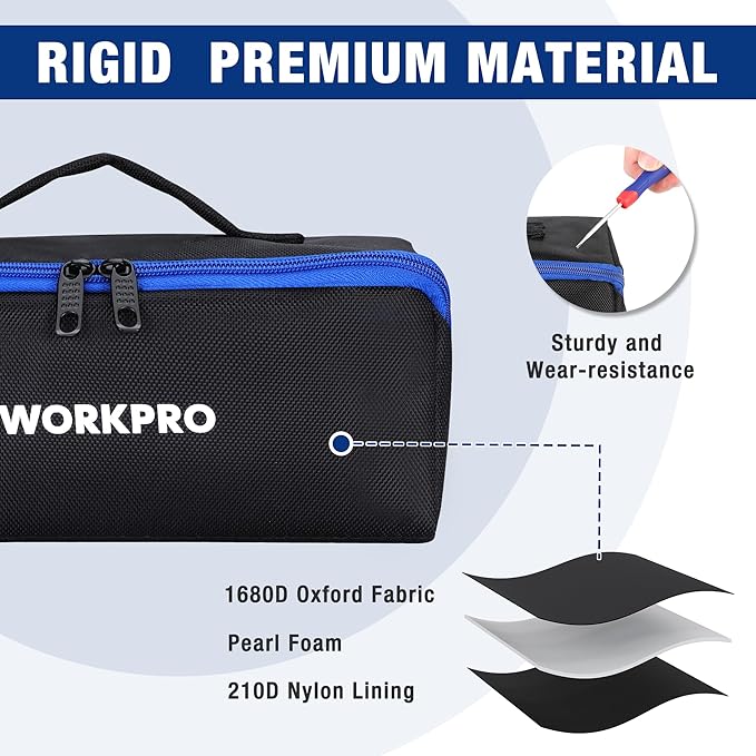 WORKPRO Tool Bag with Zipper - Image 4