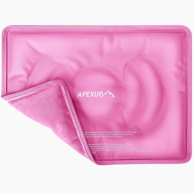 APEXUP Gel Ice Packs for Injuries Reusable, Flexible Double Sided Cold Packs by APEXUP