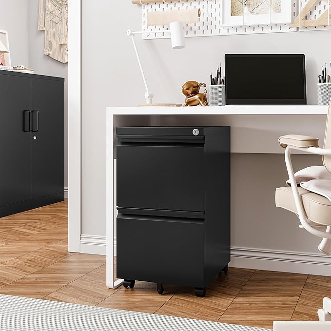 Mobile File Cabinet with Lock - Image 2