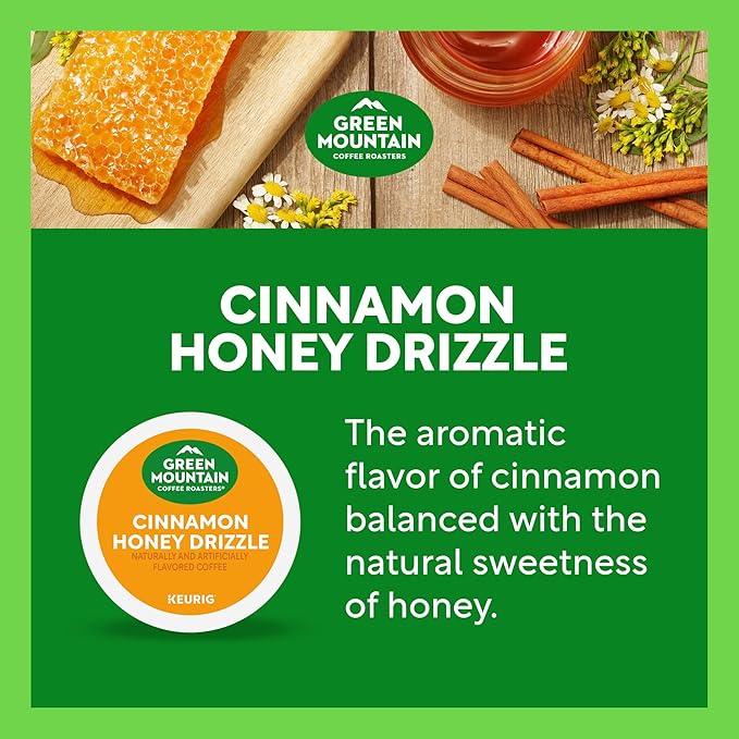 Green Mountain Coffee Roasters Cinnamon Honey Drizzle, Single-Serve Keurig - Image 7