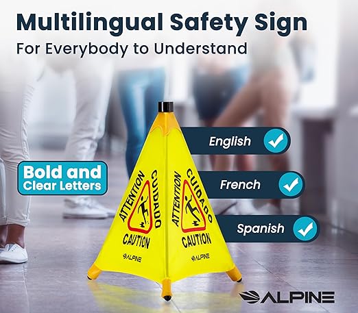 Pop-Up Wet Floor Warning Sign by Alpine - Image 3