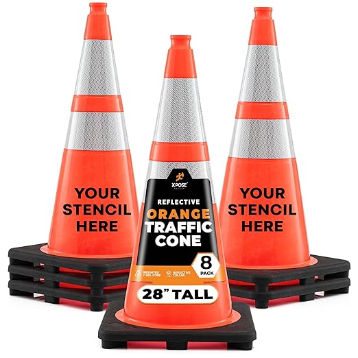 Xpose Safety 28 Inch Orange Traffic Cones by XposeSafety