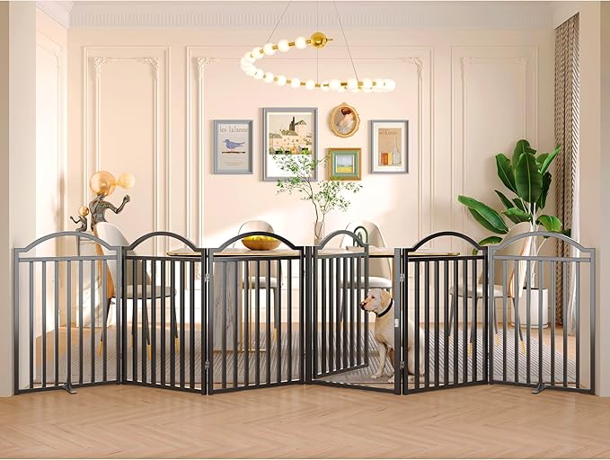 BHG Metal No-Assembly Freestanding Dog Gate by BHG