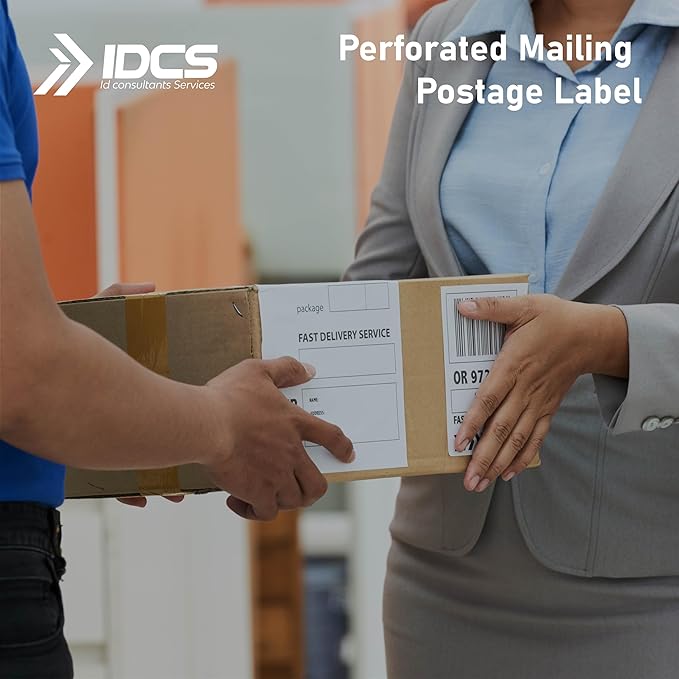 IDCS 4"x6" Direct Thermal Shipping Labels, 1250 Labels/5 Rolls, Perforated - Image 4