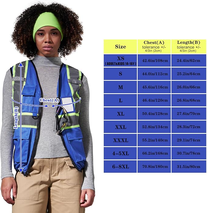 AYKRM Custom Logo Personalised Printed High Visibility Reflective 2 two tone - Image 4