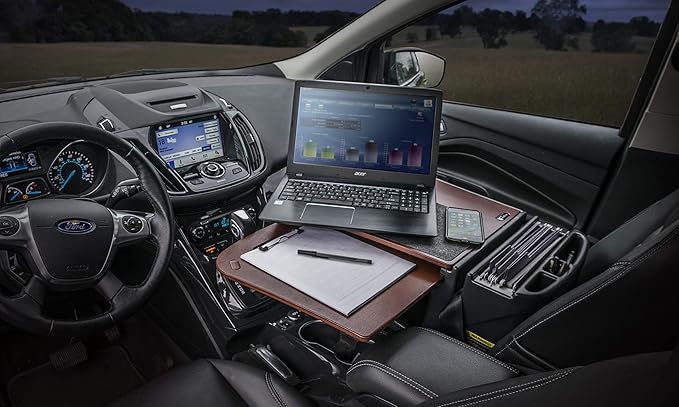 AutoExec GripMaster Car Desk for Your Vehicle Workstation and Mobile Office - Image 3