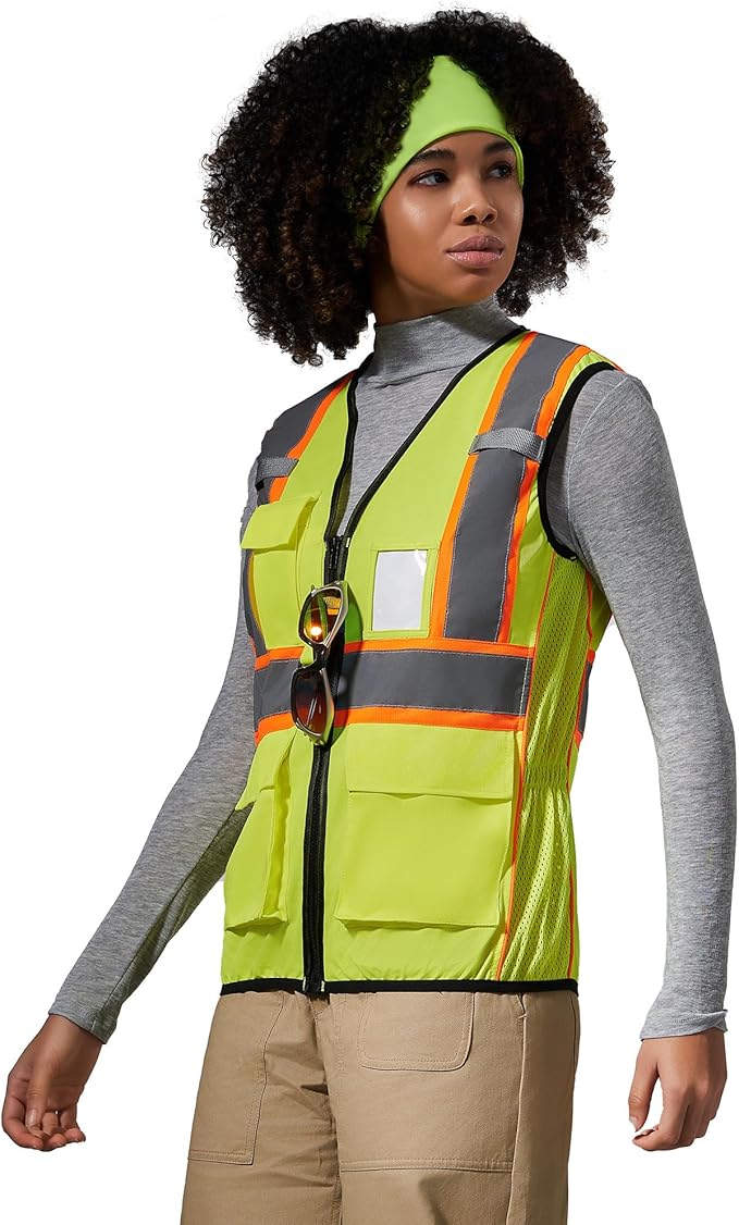 AYKRM Custom Logo Personalised Printed High Visibility Reflective 2 two tone - Image 4
