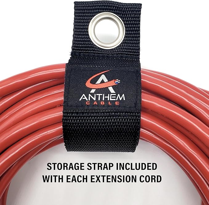 100 ft - 14 Gauge Extension Cord Outdoor - Made in USA - Lighted on Both Ends - - Image 3