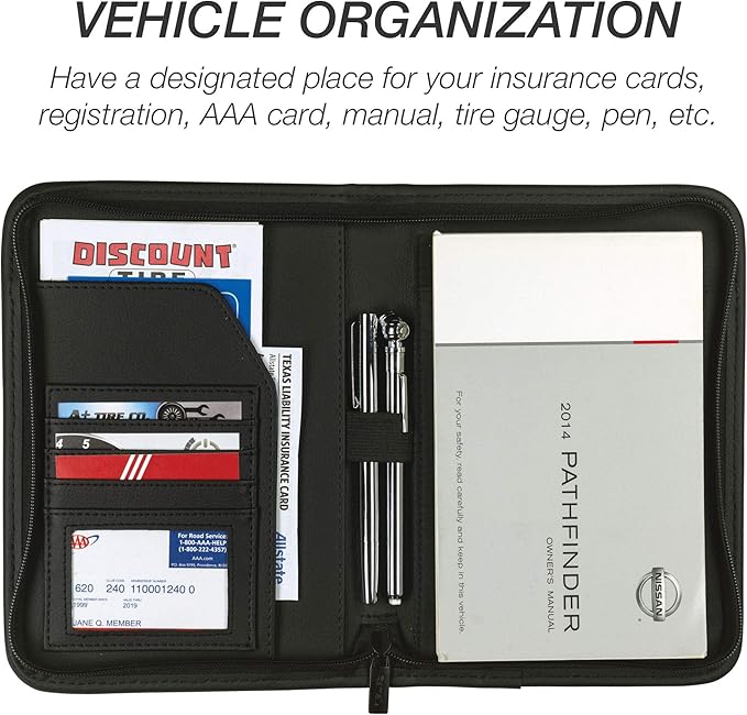 Samsill Car Registration and Insurance Holder, Owner's Maunal Glove Box - Image 2