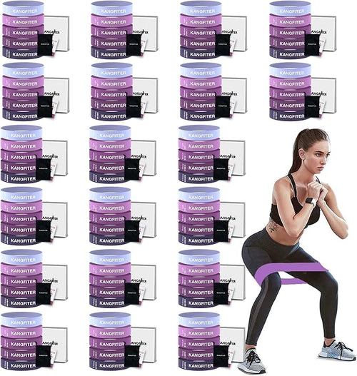 100 PCS Bulk Resistance Bands, Loop Exercise Bands Set by KANGFITER