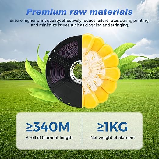 FLASHFORGE Rapid PLA Filament 1.75mm +/- 0.02mm Burnt Titanium to Abyssal Red - Image 6