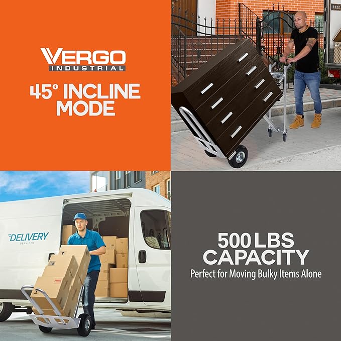 Vergo Industrial Convertible Hand Truck - Image 8