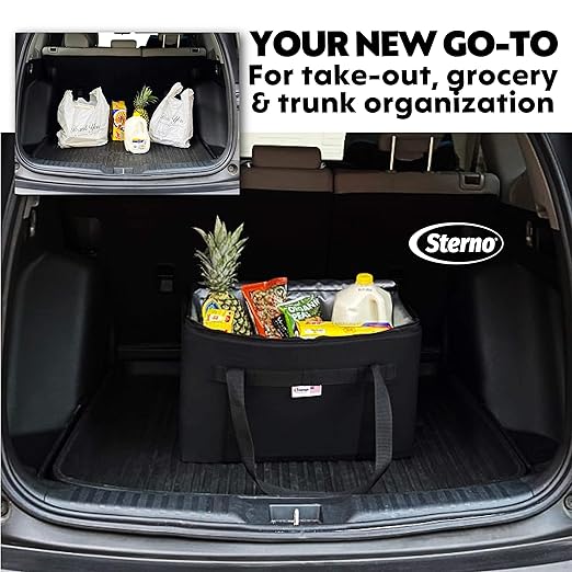 Sterno Trunk Buddy Insulated Leak Proof Organizer, Hot and Cold Food Bag - Image 5