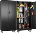61.7"H Metal Garage Storage Cabinet by REEMOON