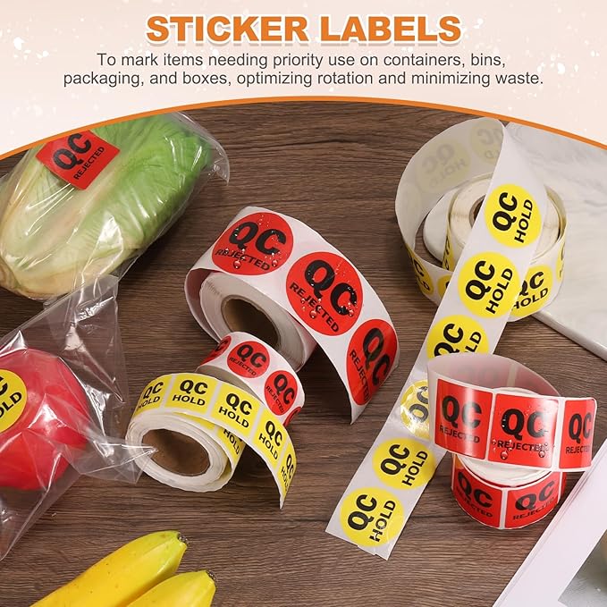 PATIKIL 360 Pcs 1 Roll QC Rejected Labels, 2 Inch Circle Inventory Control - Image 5