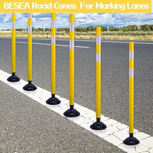 BESEA 8 Pack 36 Inch Traffic Delineator Posts - Image 7