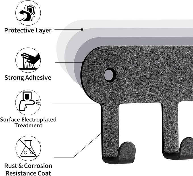 2 Pack Key Holder for Wall, Key Hooks - Image 5