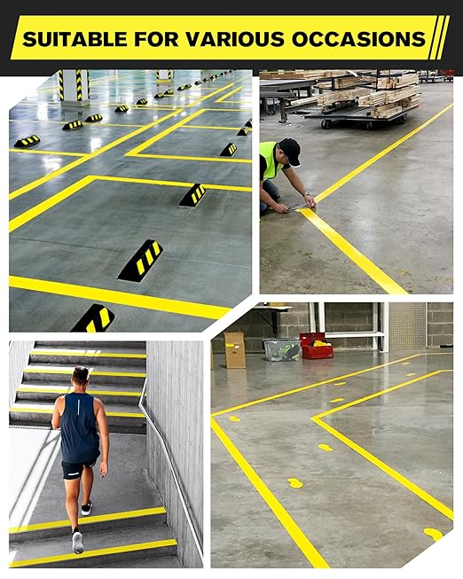 Avery Dennison Floor Marking Tape, 2 Inch x 108 Ft Yellow Caution Tape - Image 8