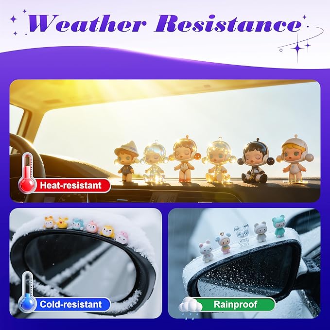 252pcs Car Easy-Pull Sticky Putty Clear Double Sided Removable, No Residue Glue - Image 4