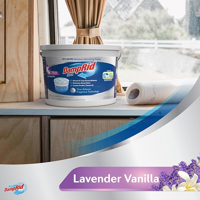 DampRid Hi-Capacity Moisture Absorber Bucket, Fragrance Free, 2 lb. 15.5 oz. & - Image 9