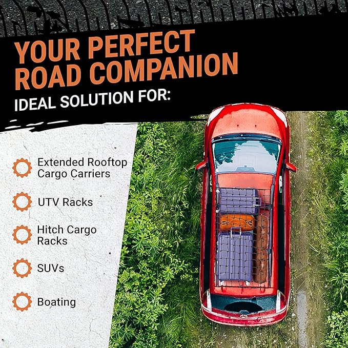 Truck Bed Cargo Net – 3 x 4 Foot, Heavy-Duty Elastic Mesh - Image 6