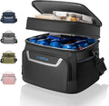 EVERFUN Small Cooler Lunch Box Mini Leak-Proof Soft Double Deck 24 Can Personal by EVERFUN