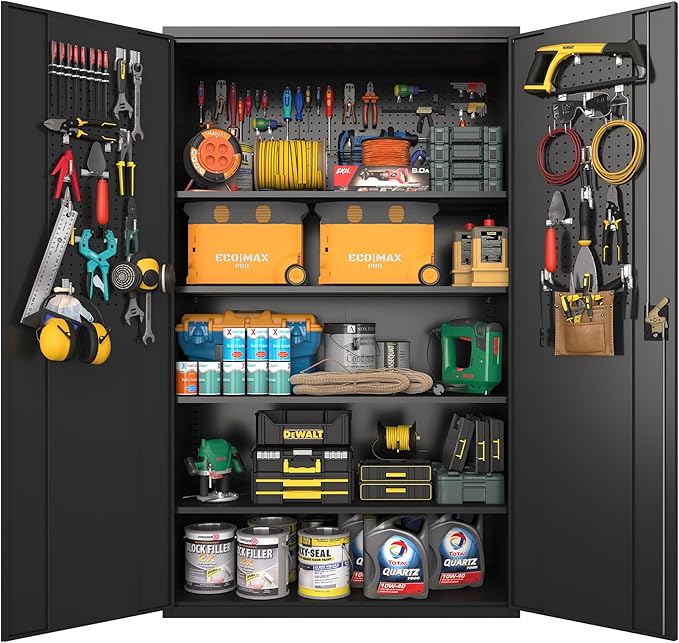 Upgraded Wide Metal Storage Cabinet - Image 7