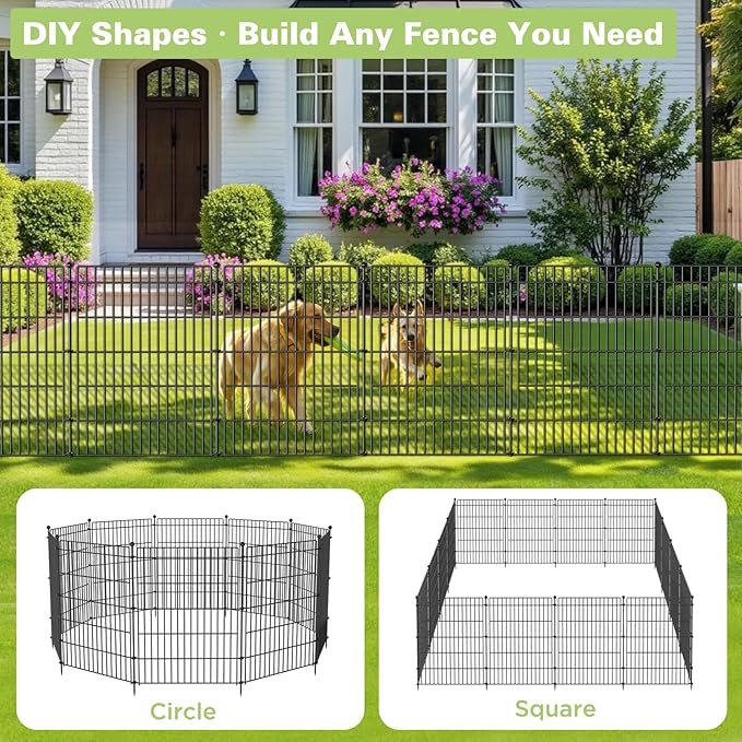 10 Panels No Dig Garden Fence - Image 4