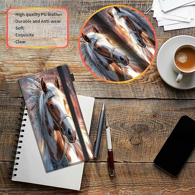 Car Registration and Insurance Holder, Leather Vehicle Glove Box Organizer - Image 5