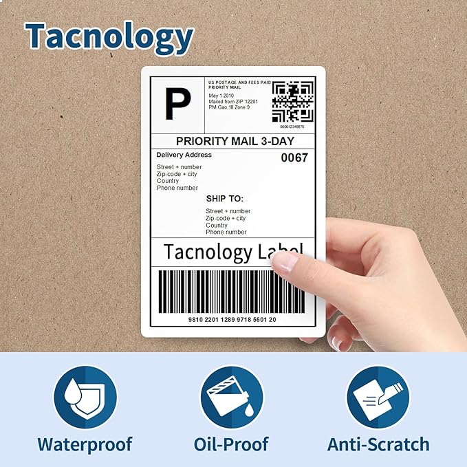 6 Rolls 4" x 6" Direct Thermal Shipping Labels, Compatible - Image 5