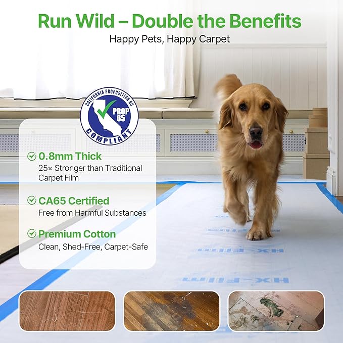 39" x200' Heavy-Duty Floor Protection | Construction Grade Carpet Protector | - Image 6