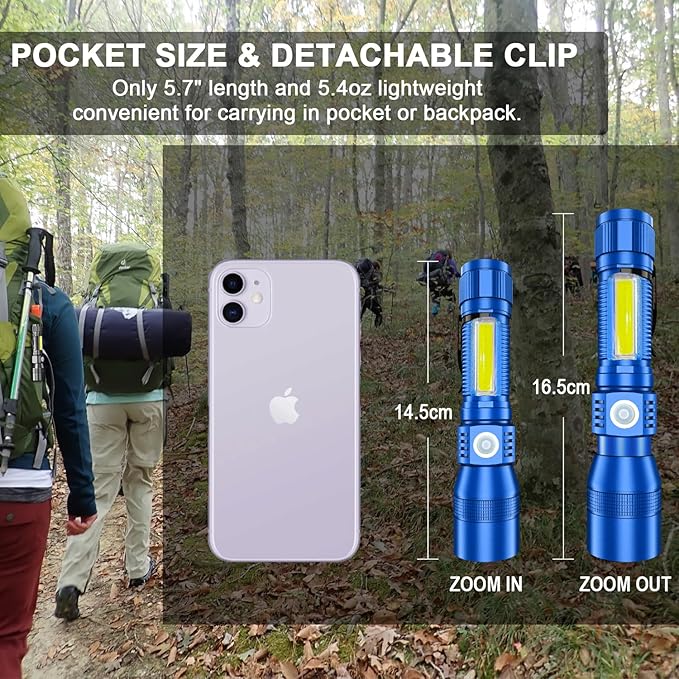 UV Flashlight Black Light, 7 Modes, Waterproof – LED Torch - Image 4