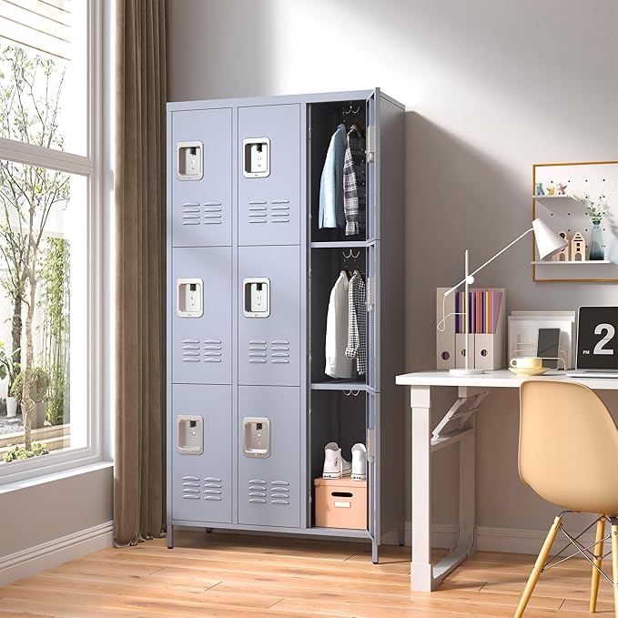9 Doors Locker Storage Cabinet, Metal Lockers - Image 2