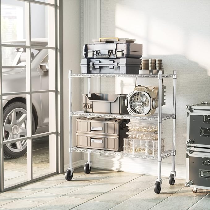 Auslar 3-Shelf Storage Shelves - Image 8