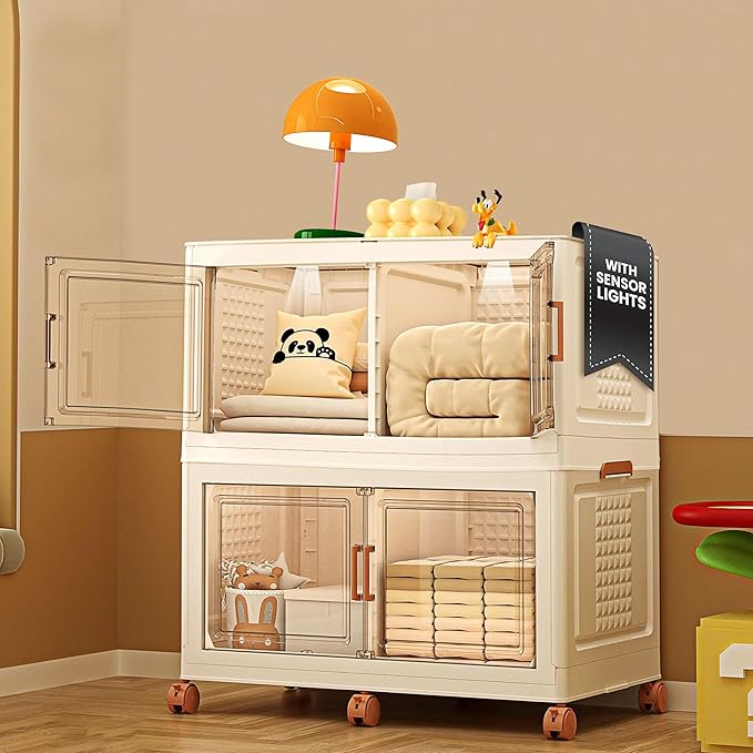 FINCHESCLUB 376QT Large Stackable Storage Bins by FinchesCLUB