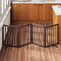 Freestanding Dog Gate Folding Brown Dog Gates by MinoKesper
