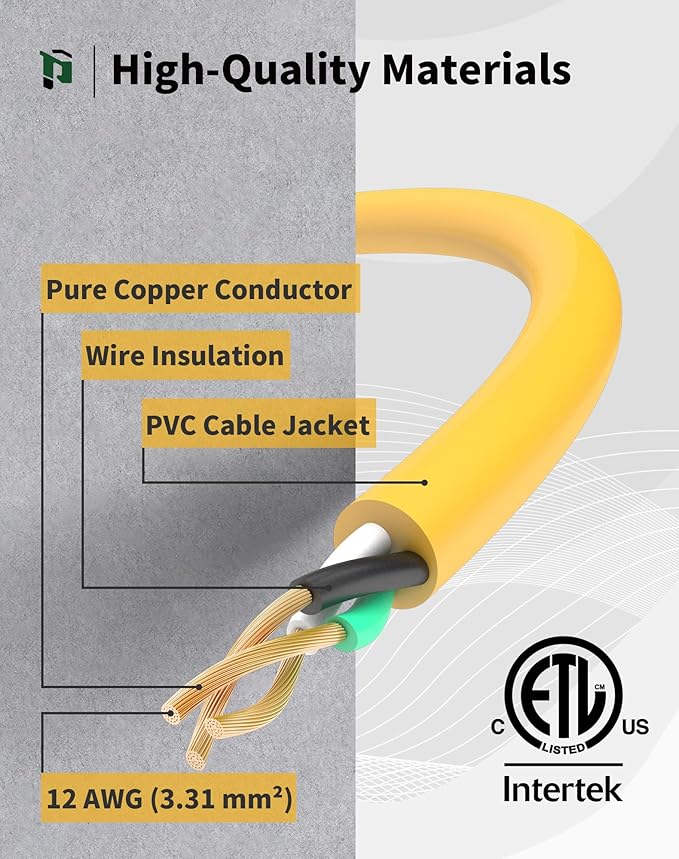 25Ft 12/3 Outdoor Extension Cord - Image 3