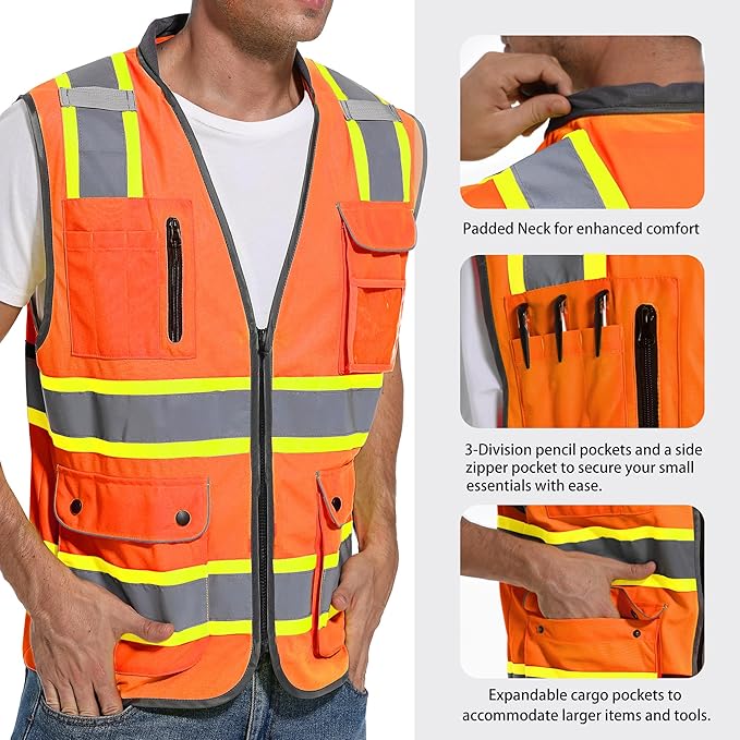 Reflective Safety Vest for Men and Women - Image 3