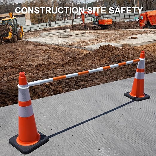OrangeStar 28 Inch Orange Traffic Cones 8-Pack, Heavy Duty PVC Safety Cones - Image 4
