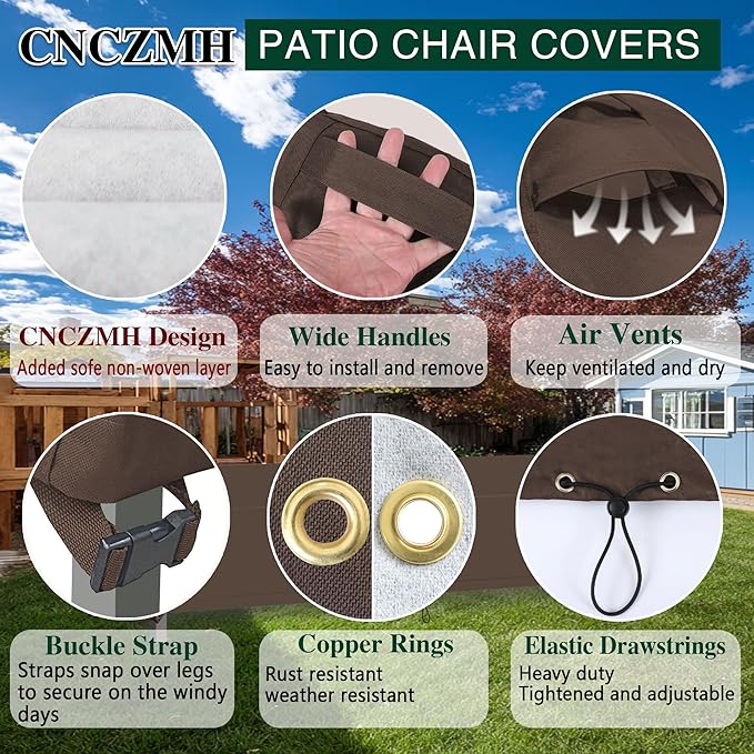 Heavy Duty Patio Furniture Covers Waterproof, 600D Outdoor Furniture Cover - Image 5
