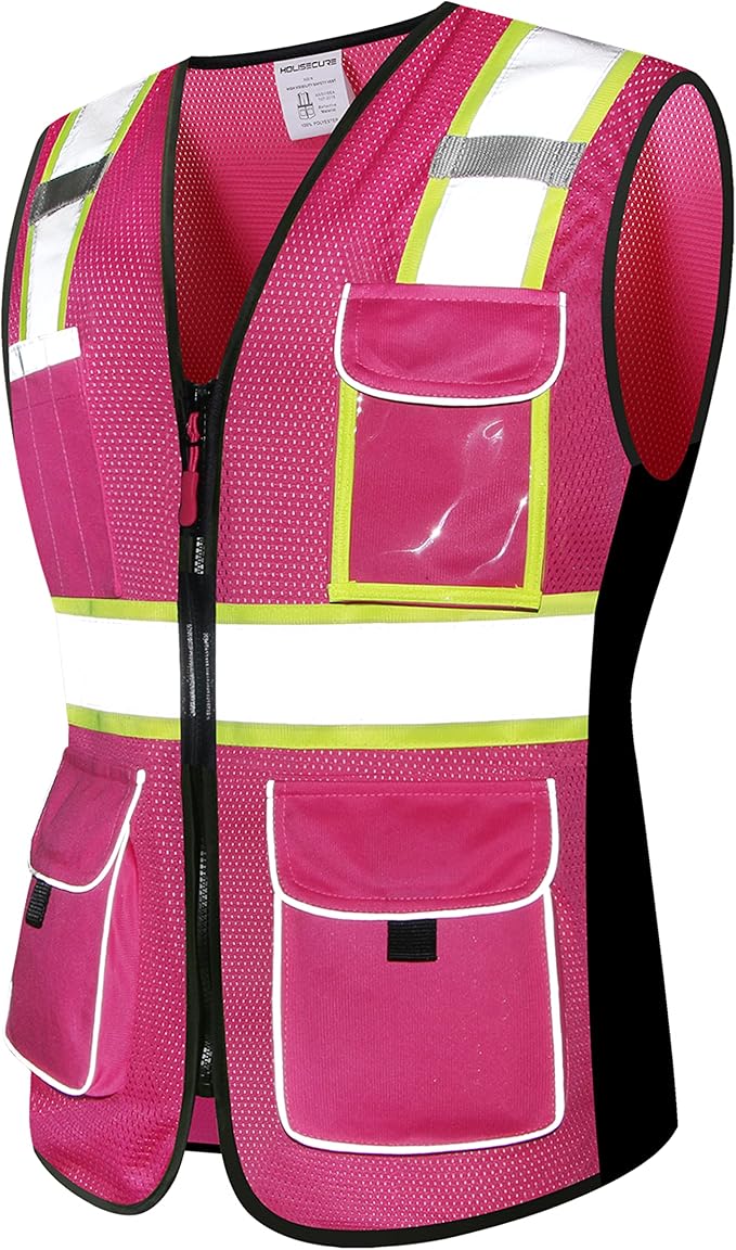 Safety Vest for women, Hi vis Reflective Lady Work vest - Image 5