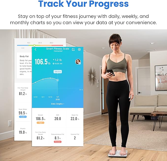 Etekcity Scale for Body Weight, Smart Digital Bathroom Weighing Scales - Image 3